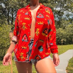Vintage Retro Dockers Button Down Shirt